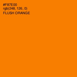 #F87E00 - Flush Orange Color Image